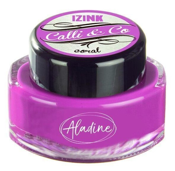 Kaligrafický inkoust Aladine IZINK CALLI & CO - metalický korálový, 15 ml