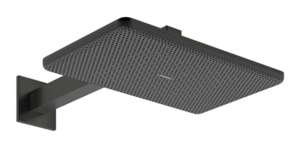 HANSGROHE - Raindance Alive Q Hlavová sprcha, 21x34 cm, 2 proudy, EcoSmart, kartáčovaný černý chrom 24551340