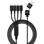 Delock USB 2.0 prodlužovací kabel plochý zahnutý [1x USB 2.0 zástrčka A - 1x USB 2.0 zásuvka A] 1.00 m černá oboustranně zapoji