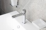 Umyvadlová baterie SAT Fusion bez výpusti páka beton SATBSFU271B SATBSFU271B