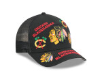 New Era Pánská kšiltovka Chicago Blackhawks NHL 9FORTY M-Crown A-Frame Trucker All Over