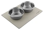 Huhubamboo Miska s magnetickou podložkou 470 ml / Miska pro psy / Nerezová / Sada 2 ks (356131)