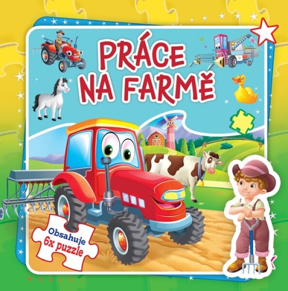 Práce na farmě - Obsahuje 6x puzzle