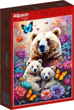 ALIPSON Puzzle Mateřská láska: Medvědi
