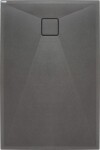 DEANTE - Correo antracit metalic - Granitová sprchová vanička, obdélníková, 100x80 cm KQR_T46B