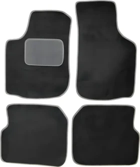Compass Textilní autokoberce Škoda Octavia I (1997-2003) černé / Autokoberce / Sada 4 ks / Šedý lem (04320)