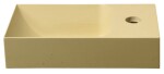 SAPHO - PICCOLINO betonové umývátko 30,8x17cm, baterie vpravo, žlutá mat PK30522