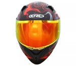 Helma na moto Xrc Illustrator matt red - 2Xl / červená