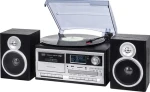 Trevi TT1072 DAB černá / Gramofon s rádiem CD přehrávačem / 33 45 78 RPM / FM/AM/DAB+ / BT/USB (TT1072)