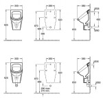 VILLEROY & BOCH - Architectura Odsávací pisoár s cílovým objektem, 335x620x385 mm, CeramicPlus, alpská bílá 557405R1