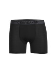 Pánské merino boxerky ICEBREAKER Mens Anatomica Boxers, Black velikost: XS