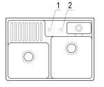 Keramický dřez Villeroy & Boch modulový, 632391R1 HL12, White Alpin 632391R1HL12