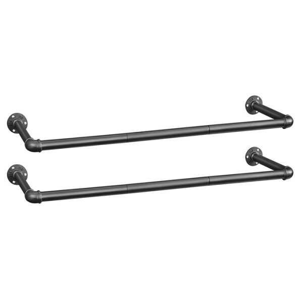 Věšák, kov, černá, AUV-E1067 BK