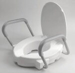 RIDDER - HANDICAP WC sedátko zvýšené 10cm, s madly, bílá A0072001
