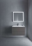 DURAVIT - L-Cube Umyvadlová skříňka 55x82x48 cm, 2 zásuvky, grafit mat LC624104949
