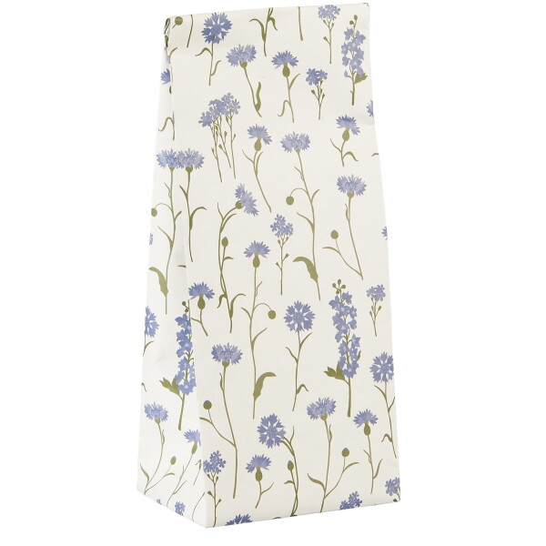 Ib Laursen Papírový sáček Cornflowers 22,5 cm, modrá barva, papír