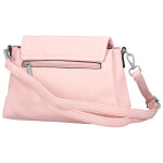 Stylová dámská koženková crossbody kabelka Kornelia, světle růžová