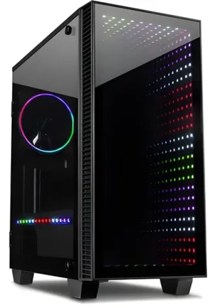 Inter-Tech X-608 Infinity Micro / Skříň / Tower / mATX / Tvrzené sklo / 120 mm RGB ventilátor (88881315)
