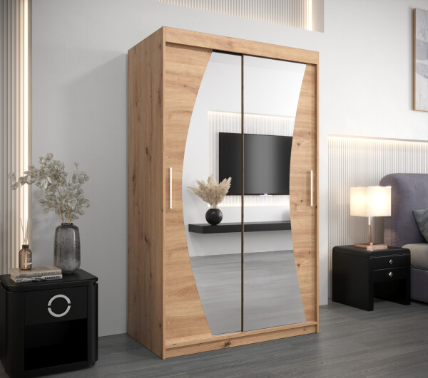 Šatní skříň Abi W0 Barva korpusu: Dub artisan, Rozměry: 120 cm, Dveře: Dub artisan