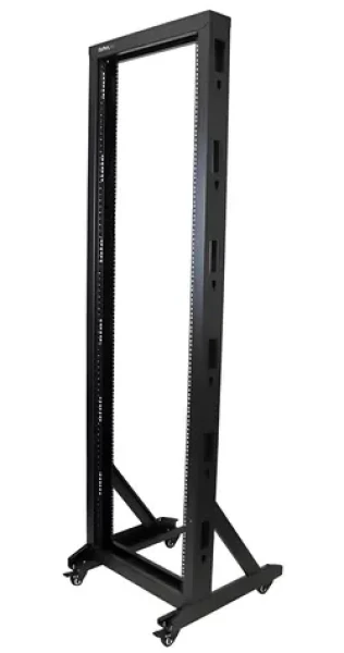 StarTech Otevřený rack 42U černá / Otevřený rack / 19" / Šířka 600 mm / Hloubka 600 mm / nosnost 300 kg (2POSTRACK42)