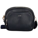 Trendy dámská koženková crossbody kabelka Glafira, tmavě modrá