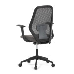 Židle kancelářská, látka černá, houpací mechanismus, kolečka pro tvrdé povrchy