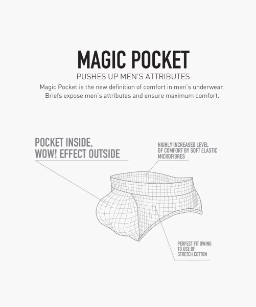 Slipy męskie Magic Pocket, M
