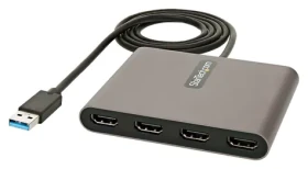 StarTech USB 3.0 na 4 HDMI adaptér / Grafický adaptér / Full HD / hliníkový (USB32HD4)