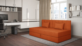 FRONTI Postel s úložným prostorem IVET 1 - oranžová - Opera Orange