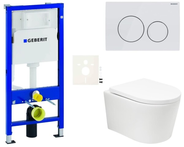 Závěsný WC set Geberit do lehkých stěn / předstěnová SAT BREVIS SIKOGESBRTORD20 SIKOGESBRTORD20