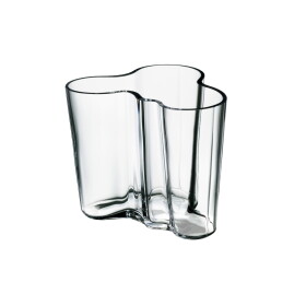 Iittala Skleněná váza Aalto 9,5 cm – Clear, čirá barva