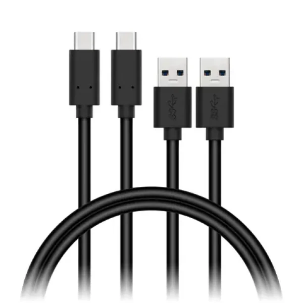 CONNECT IT Wirez USB-C (Type C) - USB 1m černá / 2 ks v balení (CCA-5006-BK)
