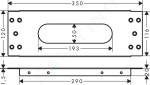 HANSGROHE - sBox Montážní deska pro sokl z obkladů 28016000