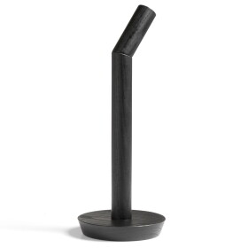 HAY Dřevěný stojan na papírové utěrky Porter Black, černá barva, dřevo