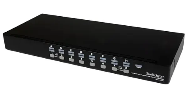 StarTech KVM switch 16 portů 1U / KVM switch / USB / 16 portů / 1920 × 1440 px / Rack 19” (SV1631DUSBUK)