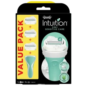 Wilkinson Intuition Naturals Sensitive holící strojek + 3 náhradní hlavice (WDS028)