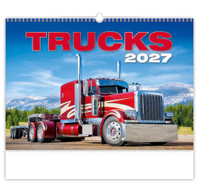 Nástěnný kalendář 2027 Helma Trucks