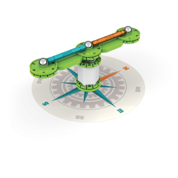 Geomag Mechanics Motion Compass 35 dílků (magnetická stavebnice) - Geomag