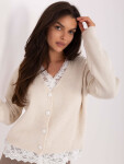 Jumper PM SW F513.16 světle béžový jedna velikost