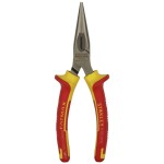 Knipex 26 26 200 T Půlkulaté kleště s břity VDE s připevňovacím okem 200mm / úzké ploché kleště /40° / délka čelistí:73m (26 26 200 T)