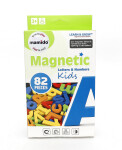 Mamido Barevná magnetická písmena a čísla 82 dílů, velikost 3,8 cm MT1527