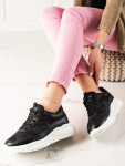 Trendy tenisky černé dámské bez podpatku 38