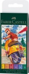 Faber-Castell Pitt Artist Pens Brush sada 6 barev Colour Wheel