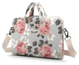 Canvaslife Pouzdro White Rose 15-16" / Pouzdro pro notebook / 15-16" / květinový vzor (5906735410297)