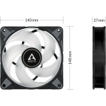 ARCTIC P14 PWM PST A-RGB černá 3ks / 140 mm / Fluid Dynamic Bearing / 200-1900 RPM / 68.9 CFM / 4-pin + 3-pin RGB (ACFAN00257A)