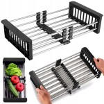 VELAZO - Teleskopický koš na kuchyňský dřez v černé barvě VELAZBASB