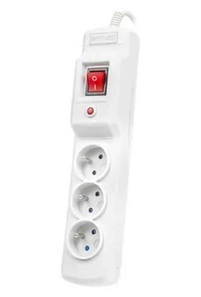 Armac Multi M3 šedá / Přepěťová ochrana / 3 zásuvky / 5 m kabel / 2500 W (M3/50/SZ)