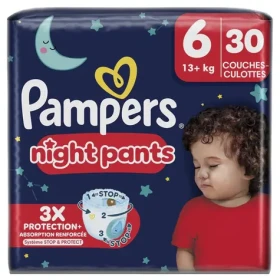 Pampers Night Pants 13+ kg (30 ks) / Noční plenkové kalhotky / velikost 6 (13+ kg) (8700216669757)