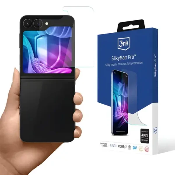 3mk Silky Matt Pro matná fólie pro Samsung Galaxy Z Flip 6/7 FE / Ochranná fólie / Matný povrch