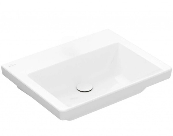 VILLEROY & BOCH - Subway 3.0 Umyvadlo nábytkové 60x47 cm, bez přepadu, bez otvoru pro baterii, alpská bílá 4A706F01